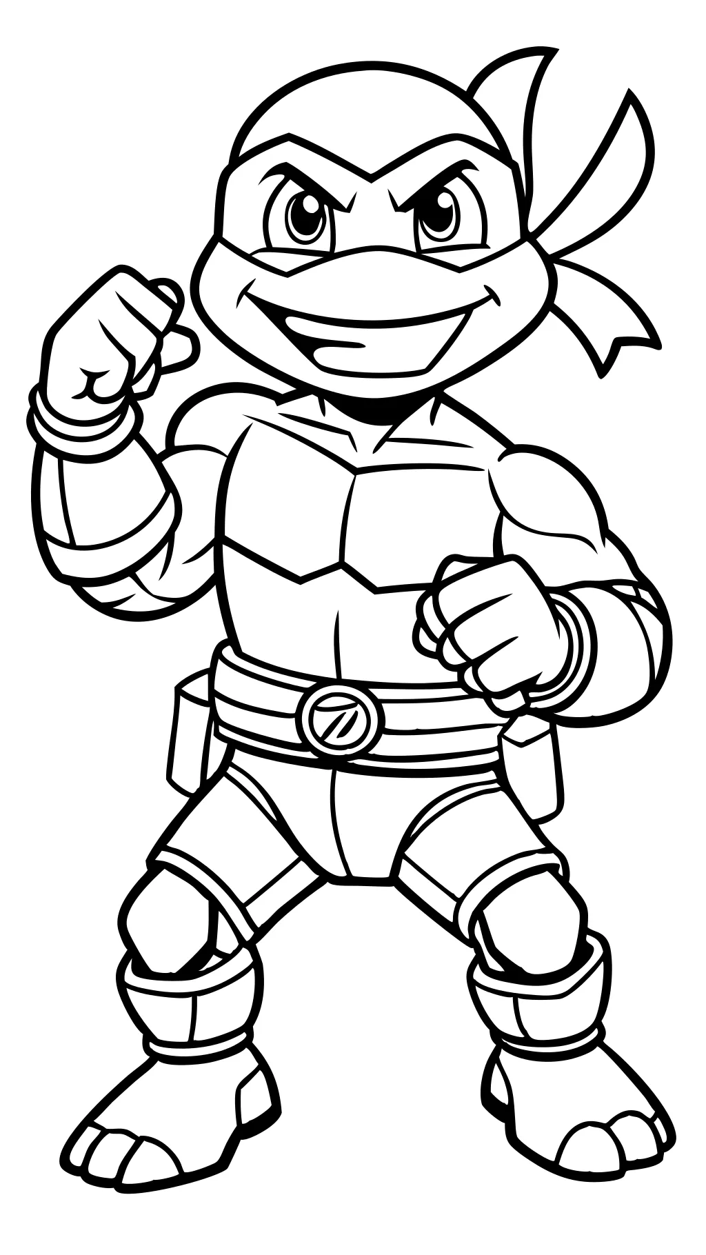 drawing tmnt mikey coloring pages